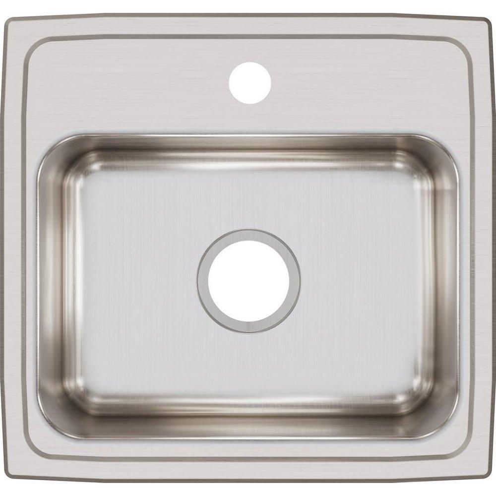 Elkay Lustrous Satin 19 x 18 in. Stainless Steel Single Bowl Drop-in Kitchen Sink in Lustrous Satin 