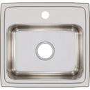 Elkay Lustrous Satin 19 x 18 in. Stainless Steel Single Bowl Drop-in Kitchen Sink in Lustrous Satin 