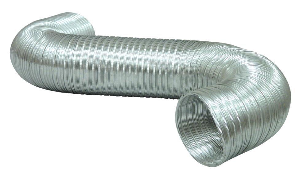 Deflecto Silver 25 ft. Silver Uninsulated Flexible Air Duct 