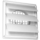 Deflecto White 7-7/8 in. Brown Louvered Hood 