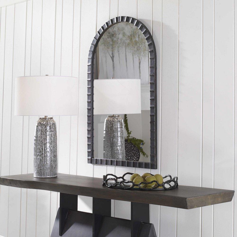 DANDRIDGE BLACK ARCH MIRROR 