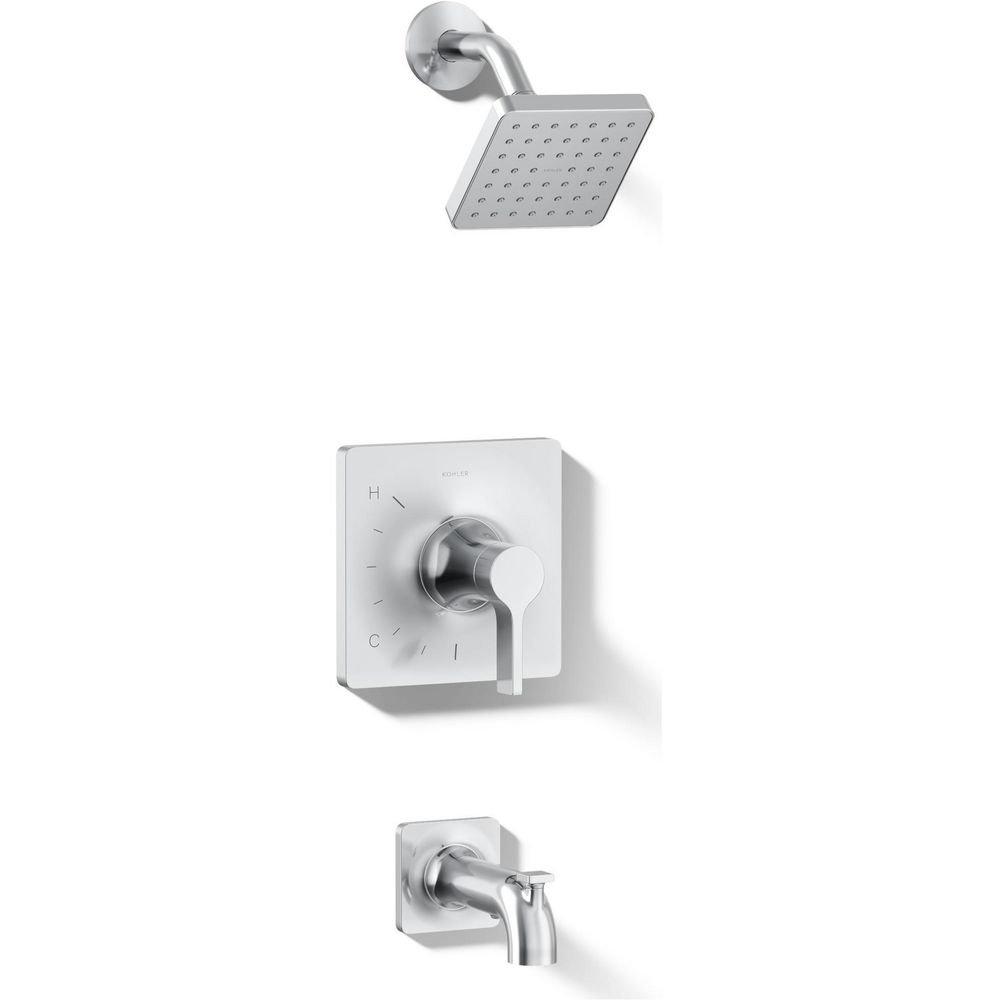 KOHLER Polished Chrome Single Handle Single Function Bathtub & Shower Faucet (Trim Only) 