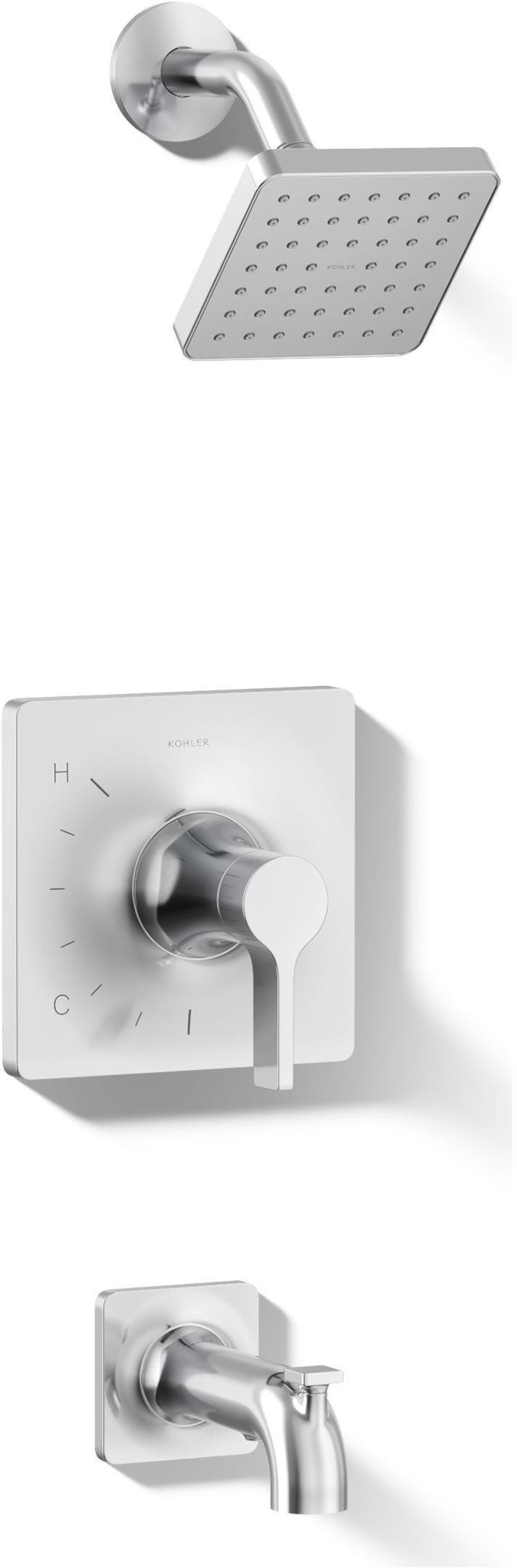 KOHLER Polished Chrome Single Handle Single Function Bathtub & Shower Faucet (Trim Only) 