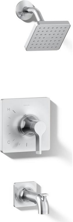 One Handle Single Function Bathtub & Shower Faucet in Polished Chrome (Trim Only)