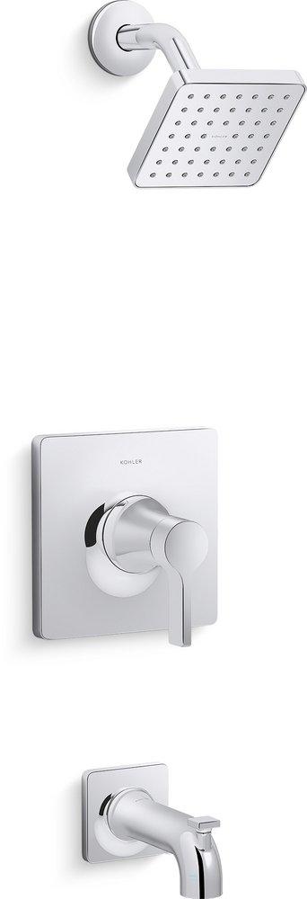 KOHLER Polished Chrome Single Handle Single Function Bathtub & Shower Faucet (Trim Only) 