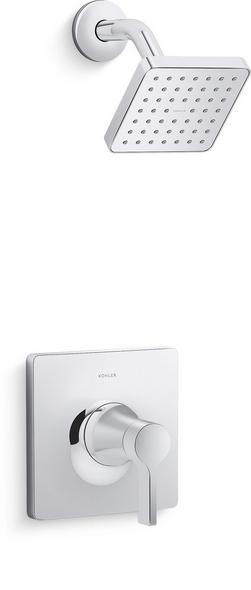 One Handle Single Function Shower Faucet in Polished Chrome (Trim Only)