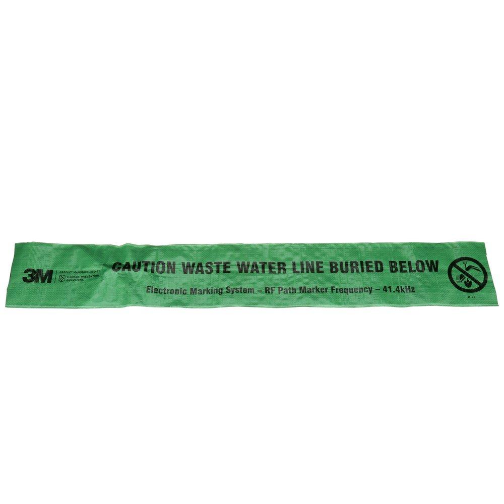 3M ELECTRONIC MARKING SYSTEM EMS CAUTION TAPE 7904 GREEN 6 IN WWATER 500 FT ROLL 1 ROLL/BOX 