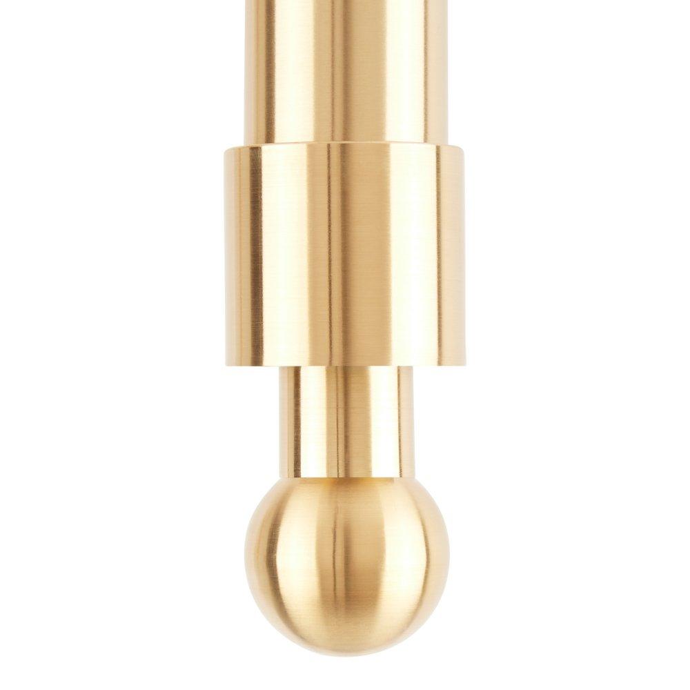 24 in. Single Hole Console Sink with Brushed Gold Legs 