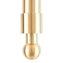 24 in. Single Hole Console Sink with Brushed Gold Legs 