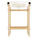 24 in. Single Hole Console Sink with Brushed Gold Legs 
