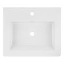 24 in. Single Hole Console Sink with Brushed Gold Legs 