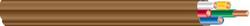 250 ft. 18 ga 5-Conductor Solid Thermostat Wire in Brown