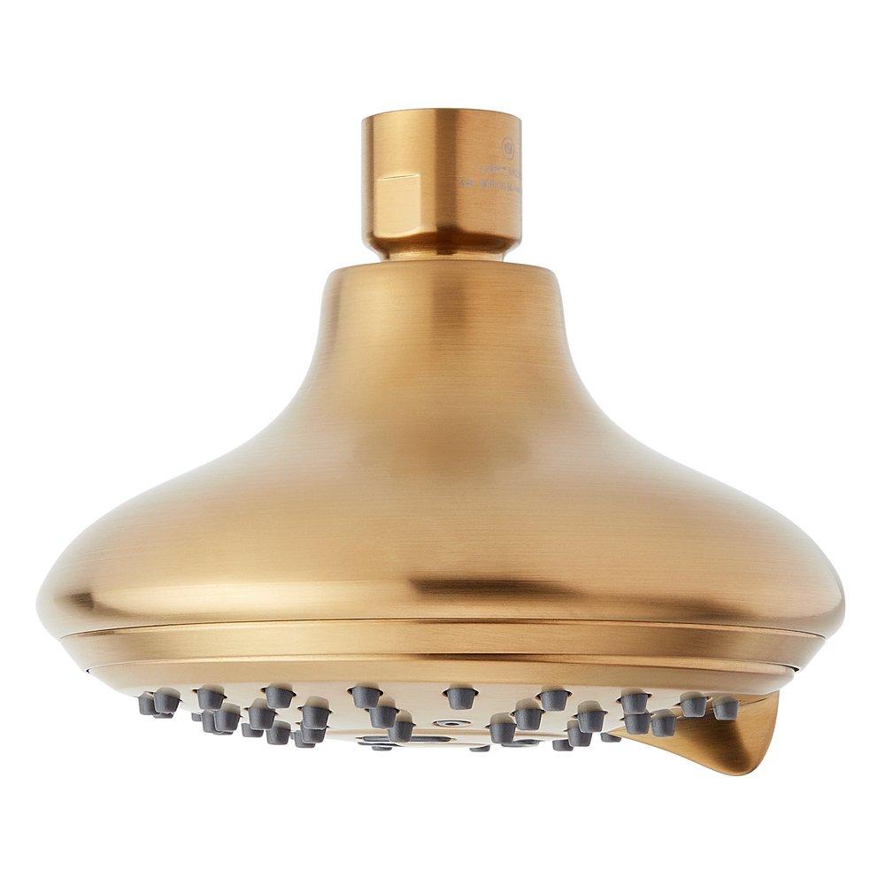Multi Function Showerhead in Brushed Gold 