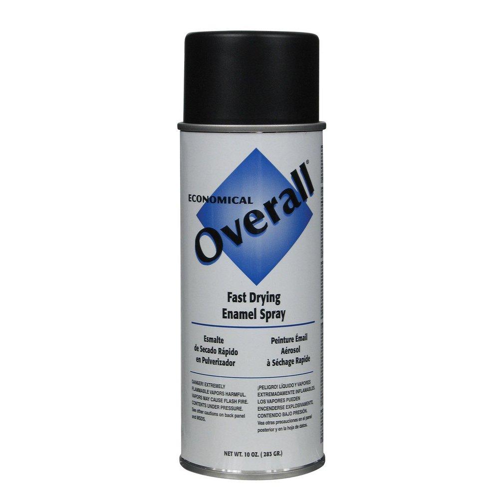 OVERALL FLAT BLACK SPRAY PAINT 