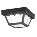 Kichler Lighting Black 5 in. 1-Light Outdoor Flushmount Fixture 