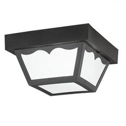 5 in. 1-Light Outdoor Flushmount Fixture in Black