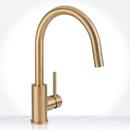 Single Handle Pull Down Kitchen Faucet in Gold 