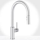 Single Handle Pull Down Kitchen Faucet in Chrome 