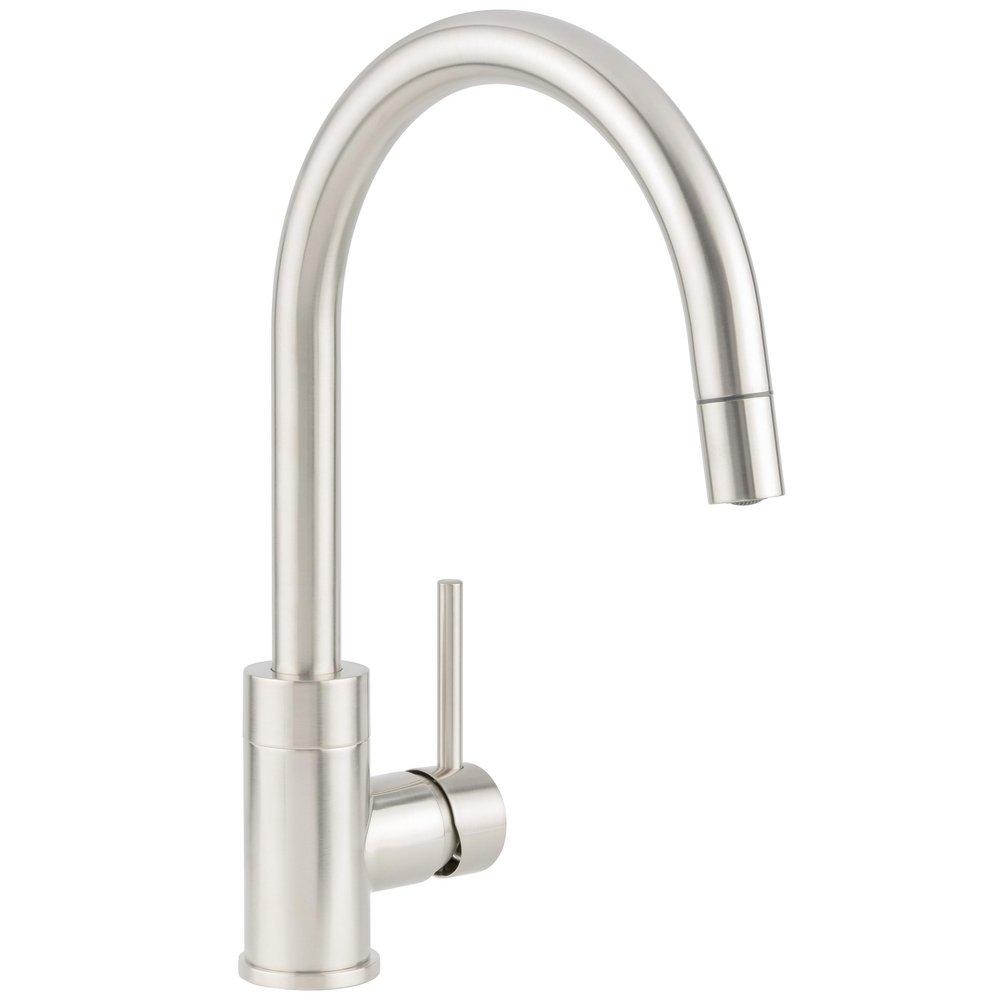 Miseno Stainless Steel Pull Down Kitchen Faucet 