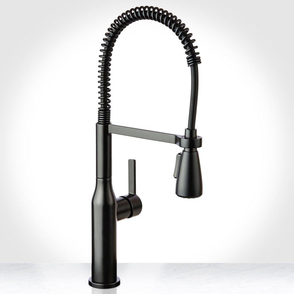 Miseno Flat Black Kitchen Faucet 