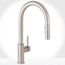Single Handle Pull Down Kitchen Faucet in Stainless Steel 