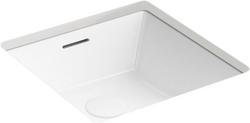 16-5/16 in. Undermount Square Vitreous China Bathroom Sink in White