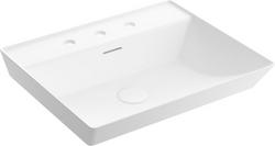 23 in. Vessel Mount Rectangular Vitreous China Bathroom Sink in White