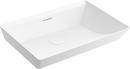 23 in. Vessel Mount Rectangular Vitreous China Bathroom Sink in White