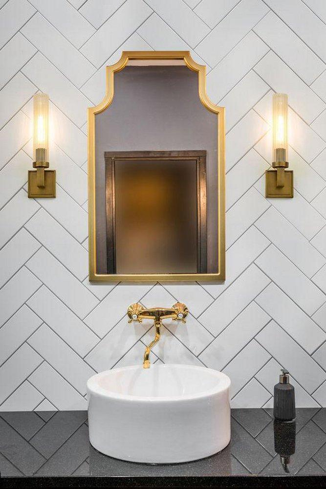 Z-Lite Rubbed Brass 60W 1-Light 16-3/4 in. Wall Sconce 