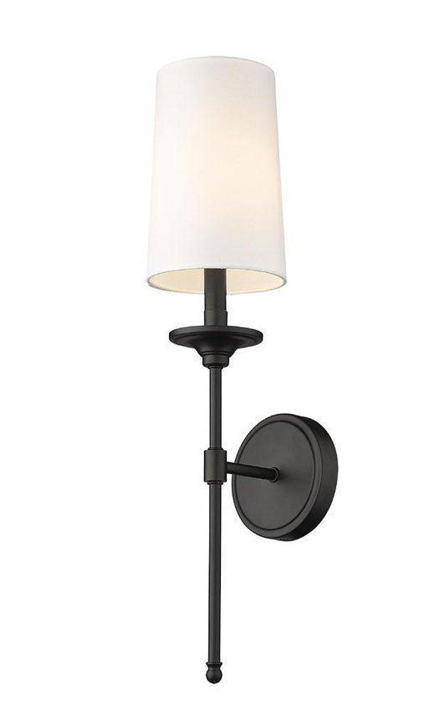 Z-Lite Matte Black 60W 1-Light 24 in. Wall Sconce 