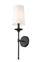 Z-Lite Matte Black 60W 1-Light 24 in. Wall Sconce 