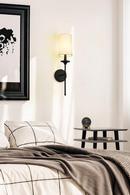 Z-Lite Matte Black 60W 1-Light 24 in. Wall Sconce 