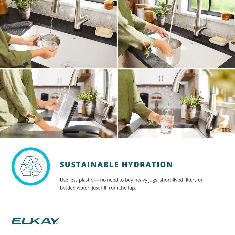Elkay Chrome 33 x 22 in. 1 Hole Stainless Steel Dual Mount Kitchen Sink Kit 