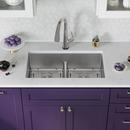 Elkay Chrome 33 x 22 in. 1 Hole Stainless Steel Dual Mount Kitchen Sink Kit 