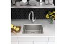 Elkay Chrome No Hole Stainless Steel 1 Bowl Undermount Kitchen Sink Kit 