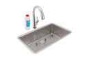 Elkay Chrome 32-1/2 x 19-1/2 in. No Hole 1 Bowl Undermount Kitchen Sink Kit 