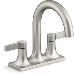 Two Handle Centerset Bathroom Sink Faucet in Vibrant® Brushed Nickel