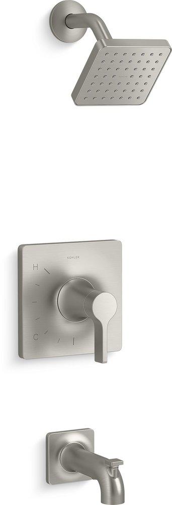 KOHLER Vibrant® Brushed Nickel Single Handle Single Function Bathtub & Shower Faucet (Trim Only) 