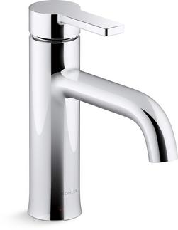Single Handle Monoblock Bathroom Sink Faucet in Polished Chrome