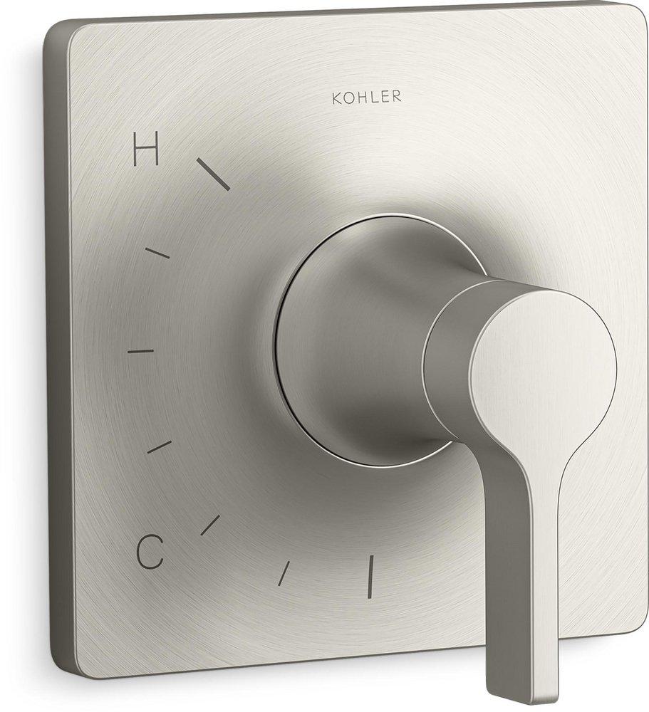 KOHLER Vibrant&reg; Brushed Nickel Single Handle Bathtub & Shower Faucet (Trim Only) 