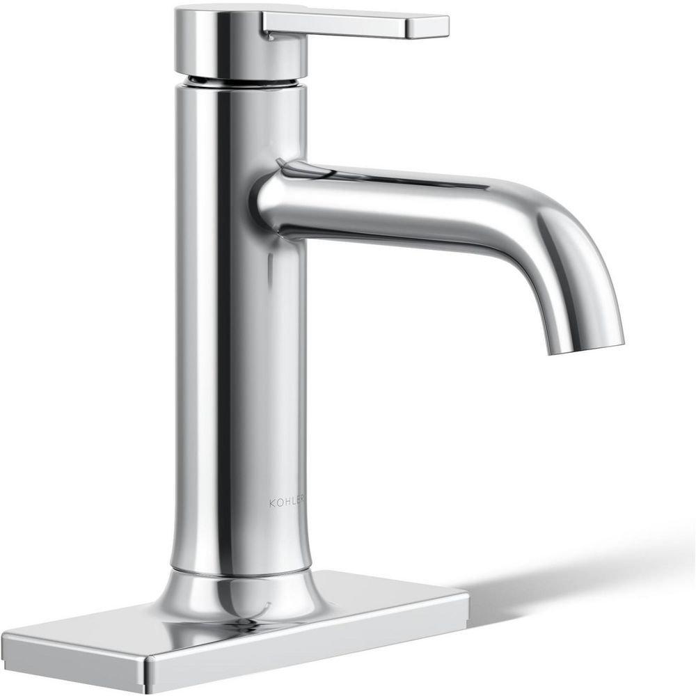 KOHLER Polished Chrome Single Handle Monoblock Bathroom Sink Faucet 