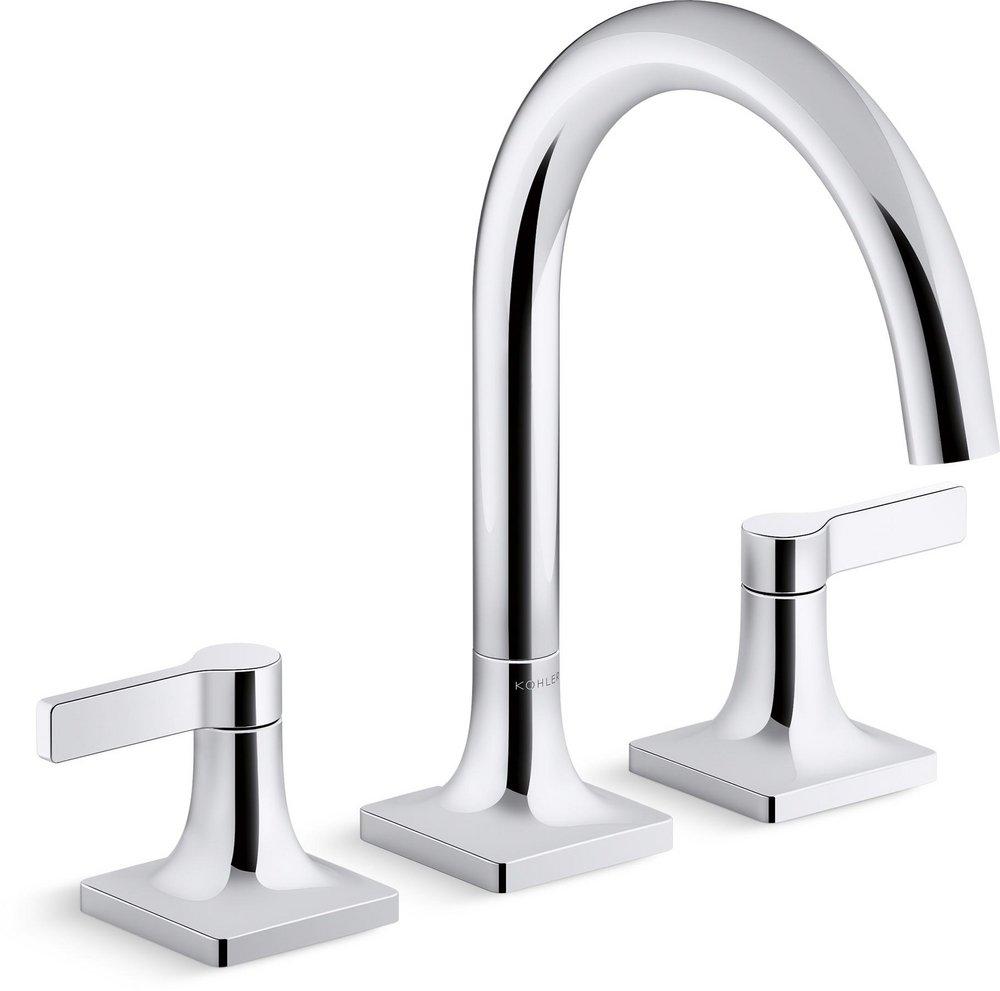 KOHLER Polished Chrome Two Handle Roman Tub Faucets (Trim Only) 