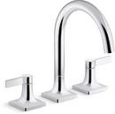 KOHLER Polished Chrome Two Handle Roman Tub Faucets (Trim Only) 