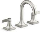 Two Handle Widespread Bathroom Sink Faucet in Vibrant Brushed Nickel 