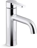 Single Handle Monoblock Bathroom Sink Faucet in Polished Chrome 