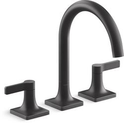 Two Handle Roman Tub Faucet in Matte Black (Trim Only)