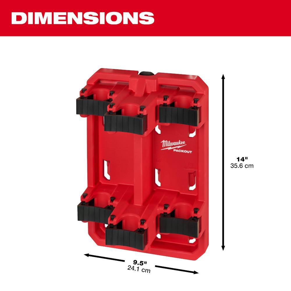 Milwaukee&reg; Red 9-1/2 in. Tool Rack 