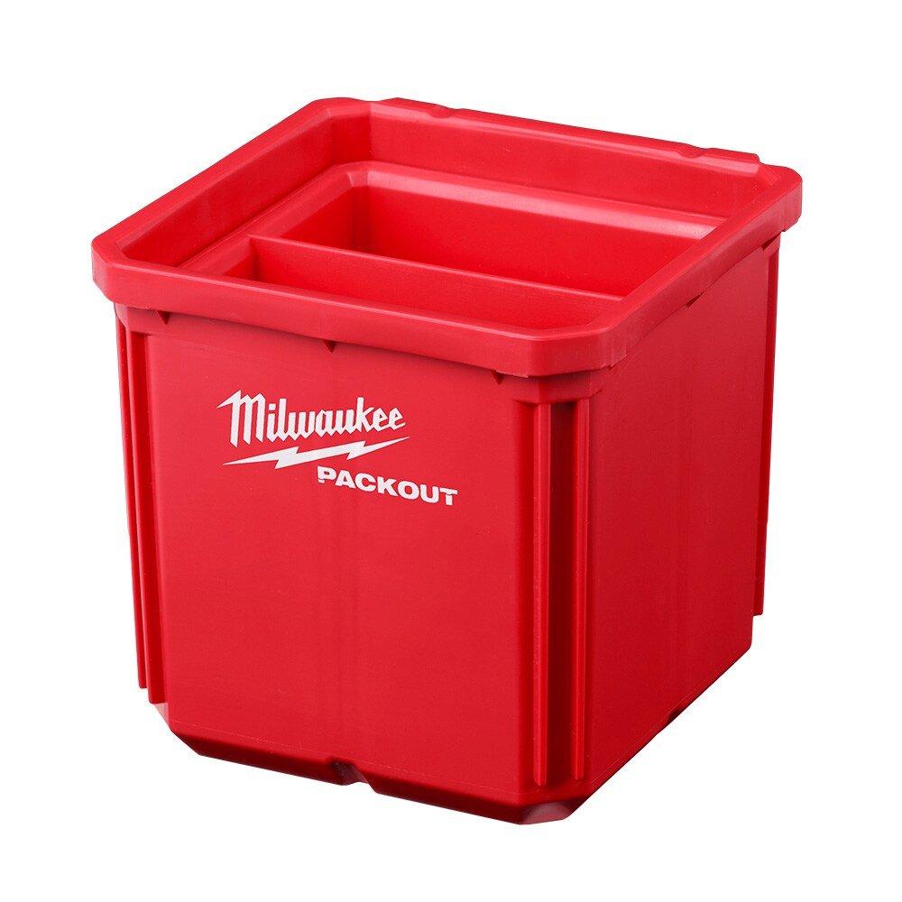 Milwaukee&reg; Red 4 x 7-3/10 in. Red and Black Bin (Pack of 2) 