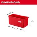 Milwaukee® Red 4 x 7-3/10 in. Red and Black Bin (Pack of 2) 