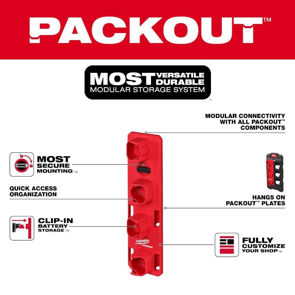 Milwaukee&reg; Red 4 in. Rack 